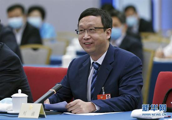  5月23日，全國政協(xié)委員劉旗在政協(xié)聯(lián)組會上發(fā)言。新華社記者 謝環(huán)馳 攝